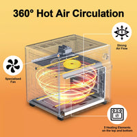 26L Air Oven Oil Free Air Fryer 360° Hot Air Circulation Low Fat Healthy Cooker