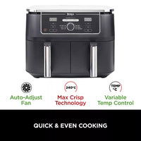 Ninja Foodi MAX Dual Zone Air Fryer [AF400UK] 6 Functions, 9.5L