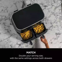 Ninja Foodi Dual Zone Air Fryer [AF300UK] 6 Functions, 7.6L