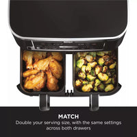 Ninja Foodi MAX Dual Zone Air Fryer  [AF451UK] with Smart Cook System & Probe