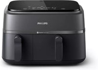 Philips Dual Basket Air Fryer (Na350/00) 9L  2-Drawer Design 1500w – Black