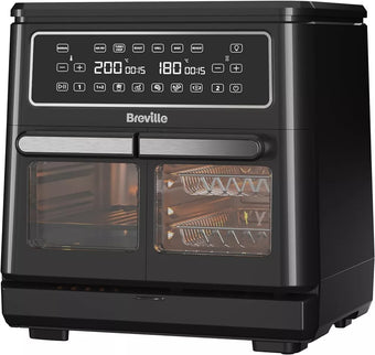 compare product Breville Halo Flexi Digital Dual Air Fryer Oven 11L 2400W Black VDF130