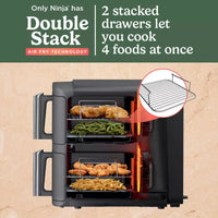 Ninja Double Stack XL Air Fryer [SL400UK] Dual Zone, 9.5L