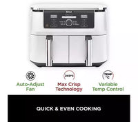 NINJA Foodi MAX Dual Zone AF400UKWH Air Fryer - White