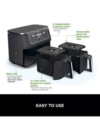 Ninja Foodi MAX Dual Zone 9.5L Air Fryer - AF400UK