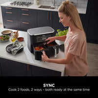 Ninja Foodi Dual Zone Air Fryer [AF300UK] 6 Functions, 7.6L