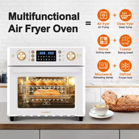 26L Air Oven Oil Free Air Fryer 360° Hot Air Circulation Low Fat Healthy Cooker